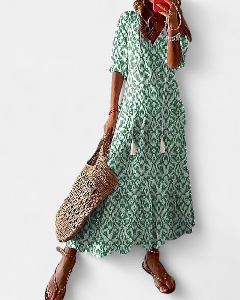 CASSIA | Boho Tummy Coverage Dress