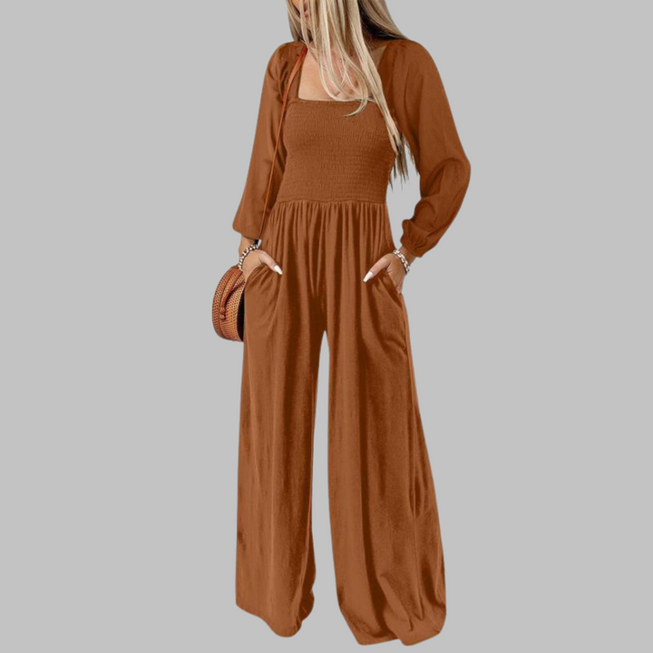 KISHA | Chic Loose Overall Wide Leg Jumpsuit