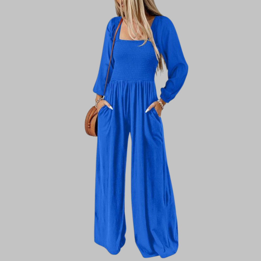 KISHA | Chic Loose Overall Wide Leg Jumpsuit