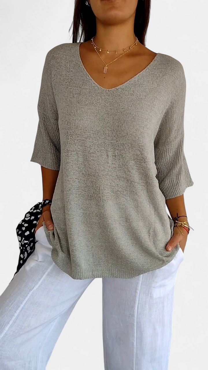 LAUREN | Casual V-Neck Top