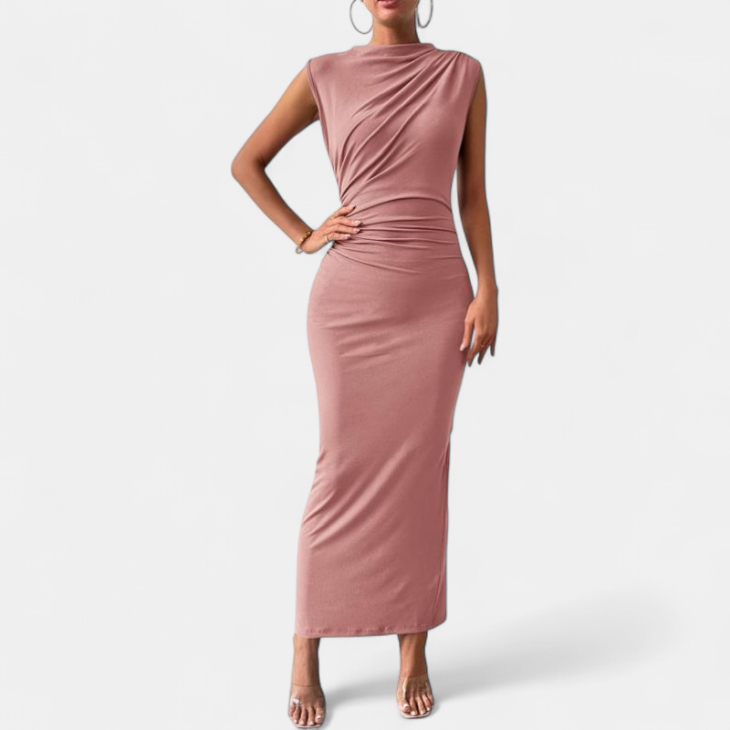 MELODY | Elegant Bodycon Dress with Back Slit for Cocktail Parties