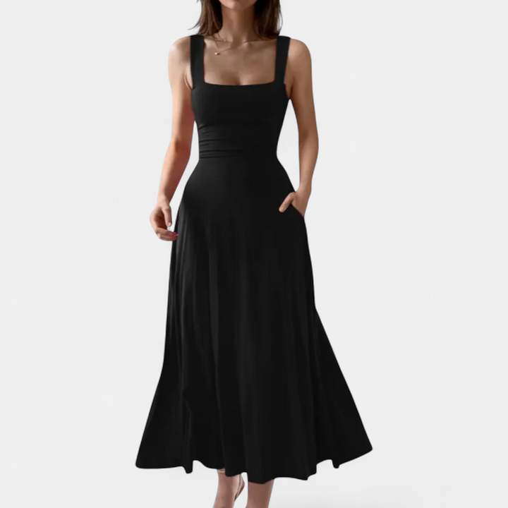 NADETTE | Flowy Tie-Back Sleeveless Dress