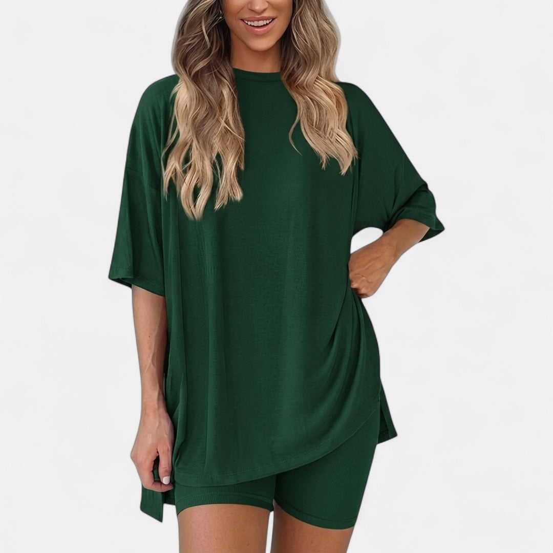 GRACIE |  Soft Solid Lounge Pajama Set