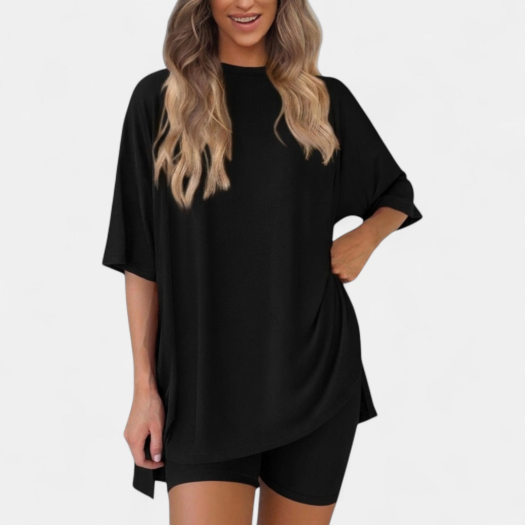 GRACIE |  Soft Solid Lounge Pajama Set