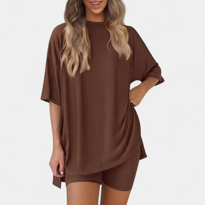 GRACIE |  Soft Solid Lounge Pajama Set
