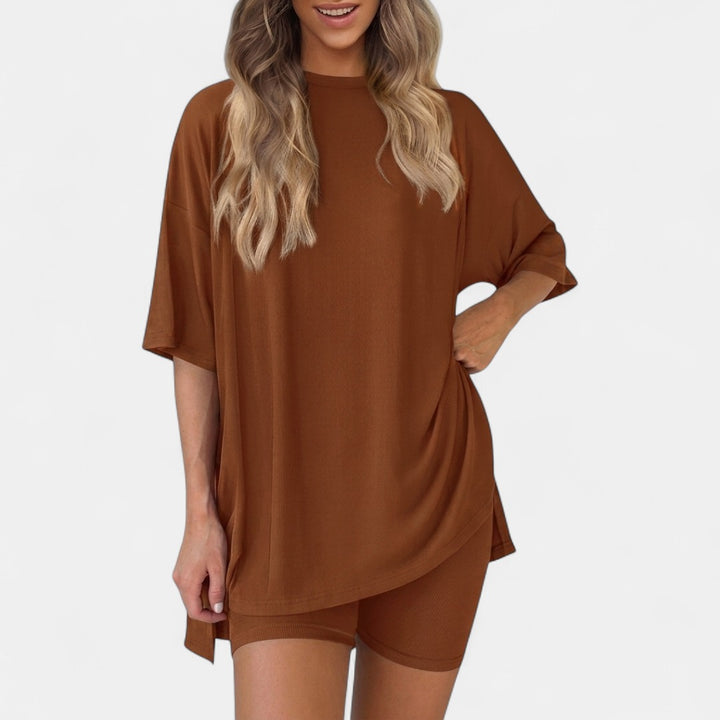 GRACIE |  Soft Solid Lounge Pajama Set