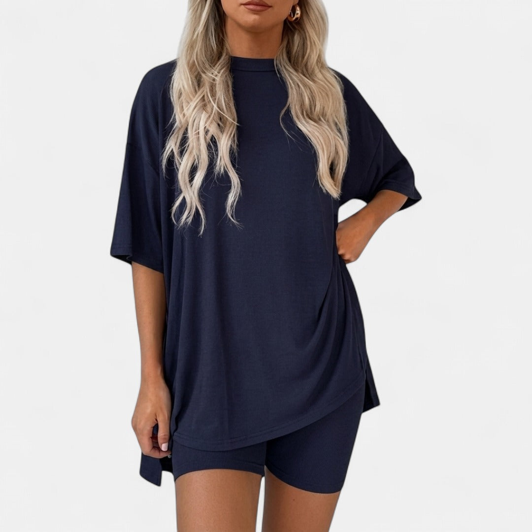 GRACIE |  Soft Solid Lounge Pajama Set