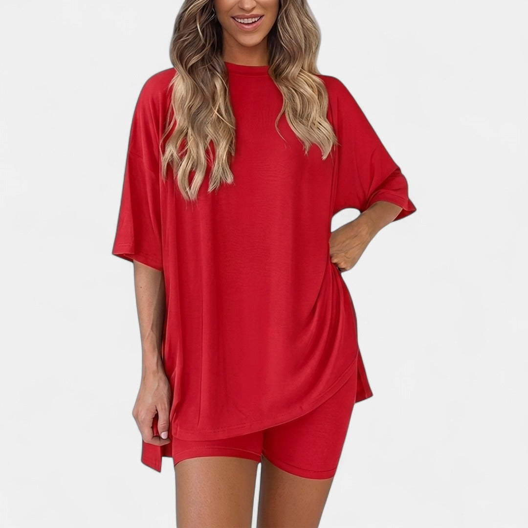 GRACIE |  Soft Solid Lounge Pajama Set