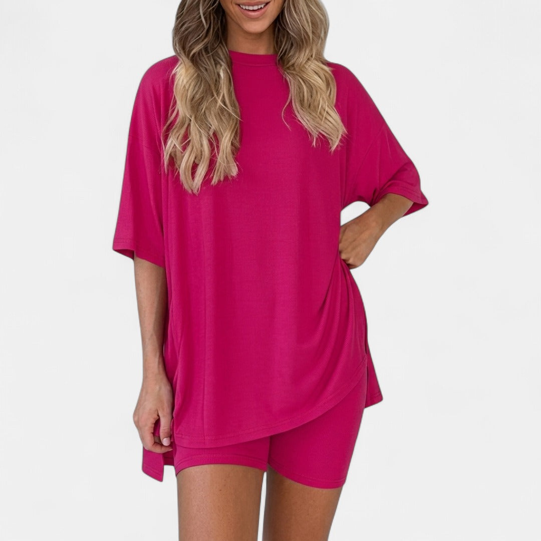 GRACIE |  Soft Solid Lounge Pajama Set