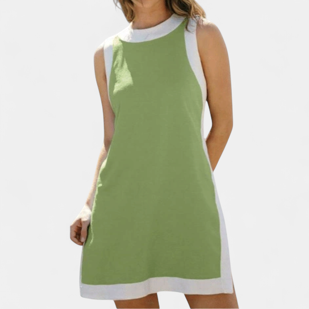 HALLIE | Color Block Sleeveless Two Piece Sets