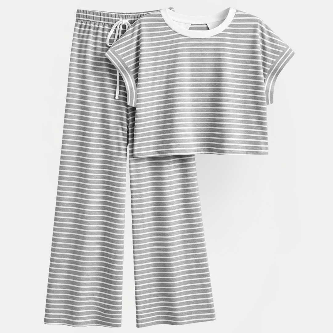 Women's Cross Back Cutout Pajama Sets for Women Wide Leg