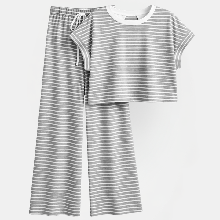 Women's Cross Back Cutout Pajama Sets for Women Wide Leg