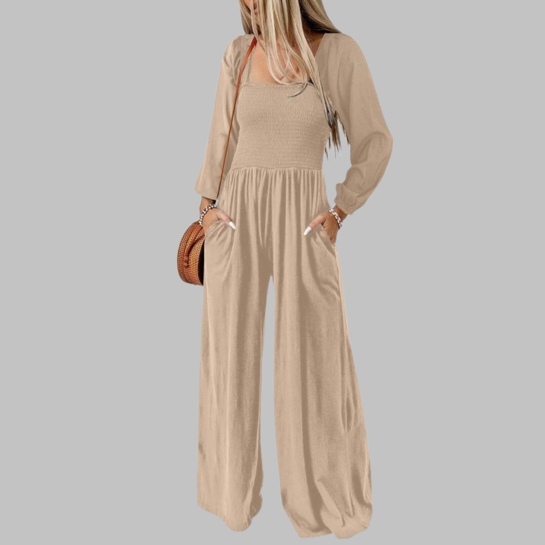 KISHA | Chic Loose Overall Wide Leg Jumpsuit
