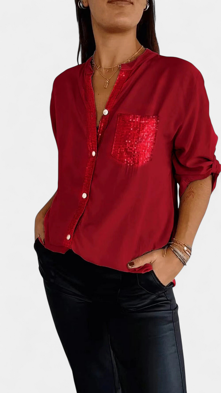 DANICA | Sequin Detailed Blouse