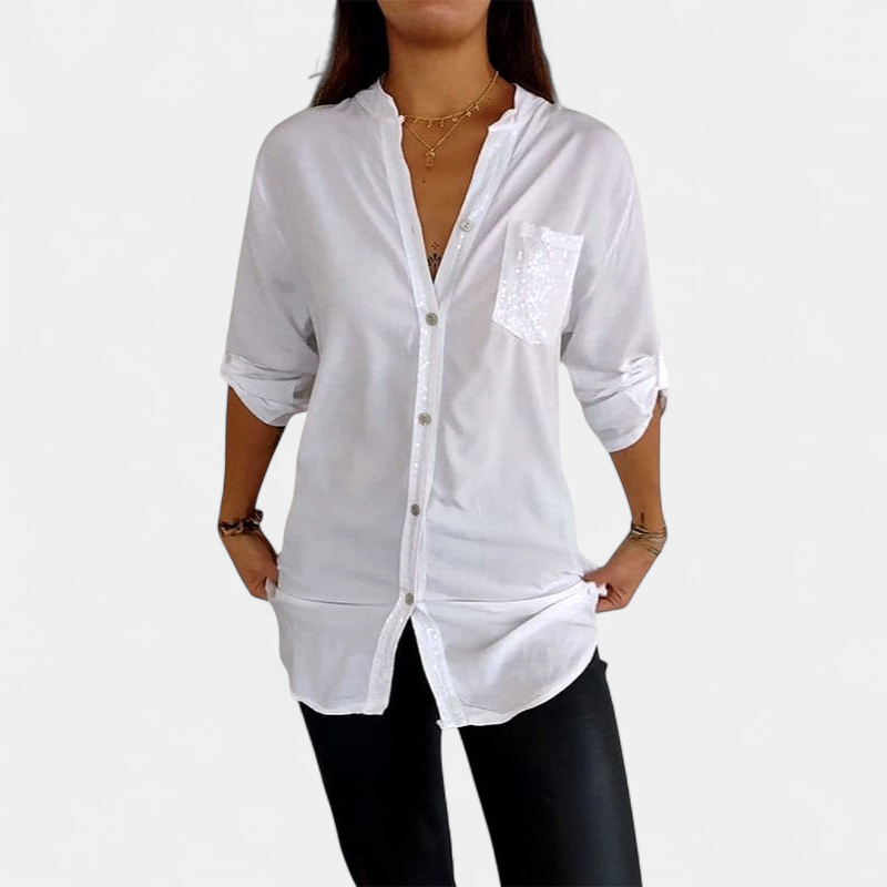 DANICA | Sequin Detailed Blouse