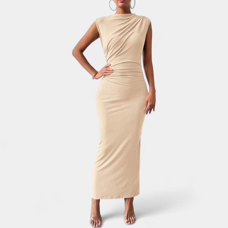 MELODY | Elegant Bodycon Dress with Back Slit for Cocktail Parties