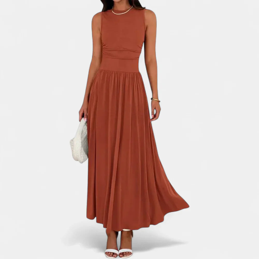 BARBARA | Flowy Sleeveless Summer Maxi dress