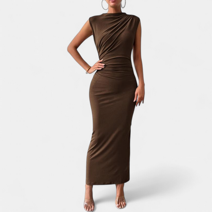 MELODY | Elegant Bodycon Dress with Back Slit for Cocktail Parties