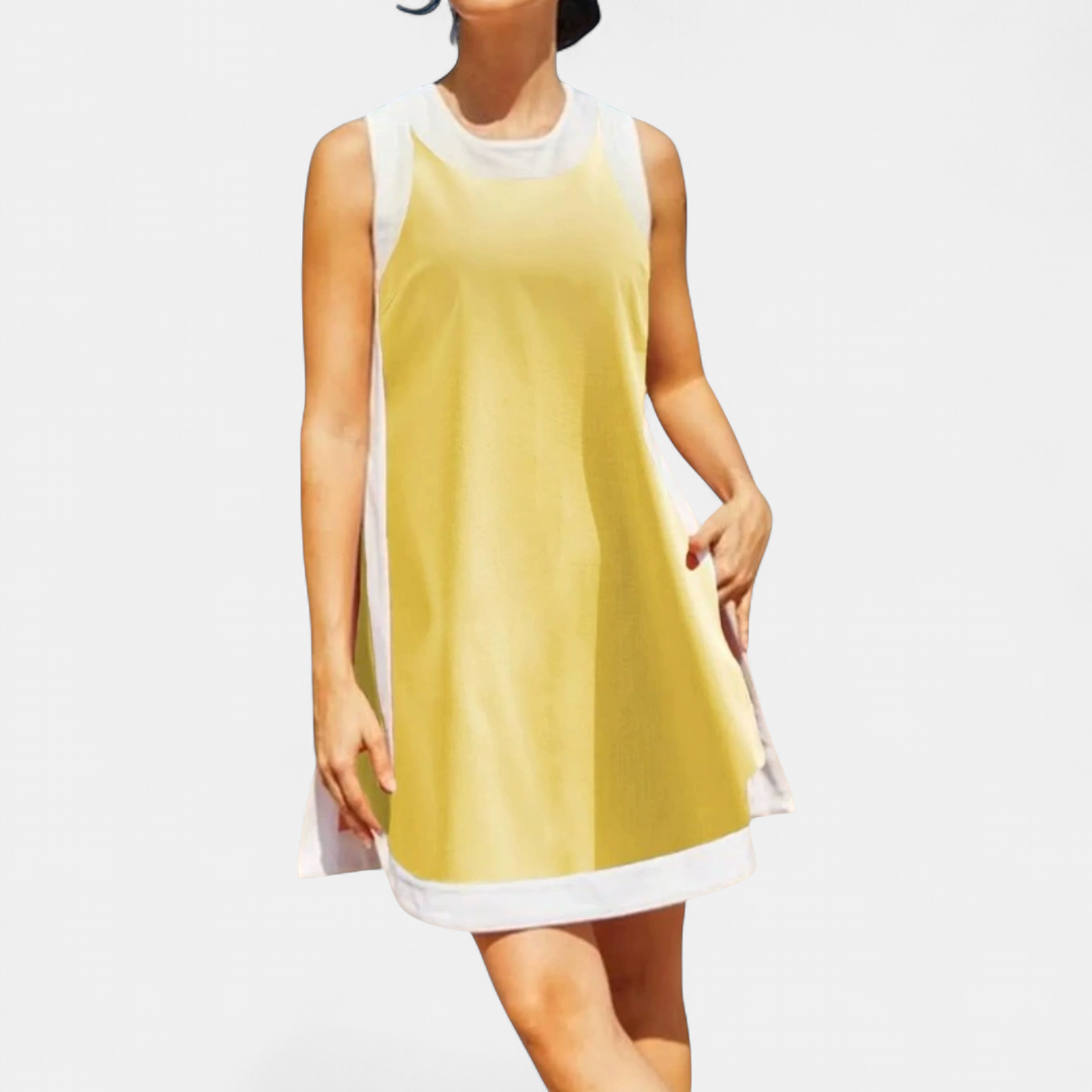 HALLIE | Color Block Sleeveless Two Piece Sets