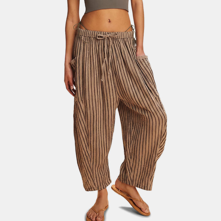 Black Khaki Striped