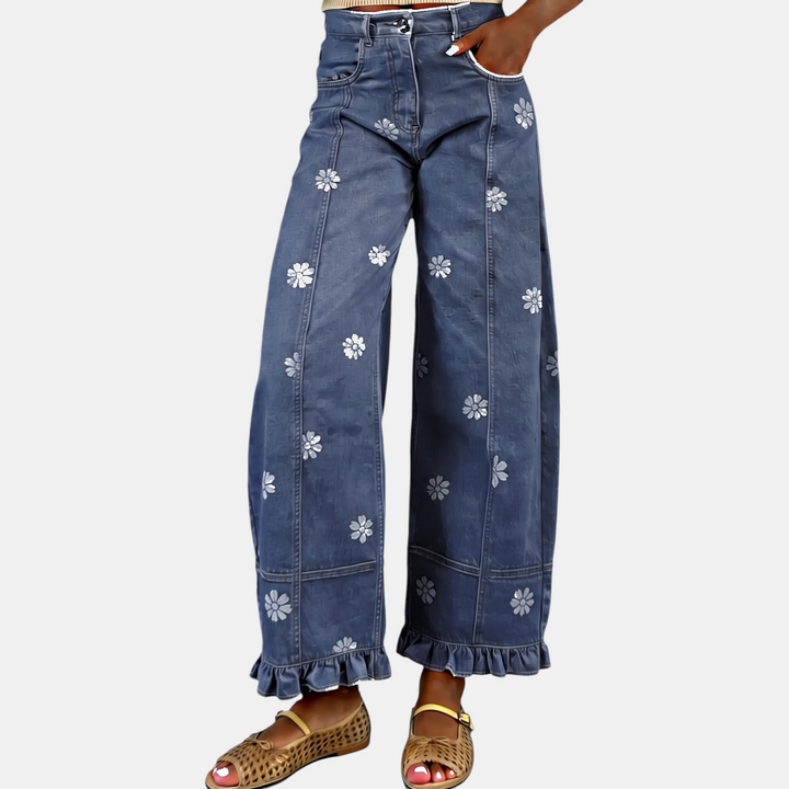 Dark Blue Floral