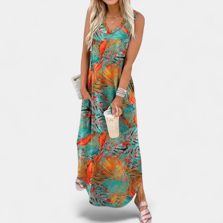TALLULAH | Breezy Boho Floral Maxi Dress