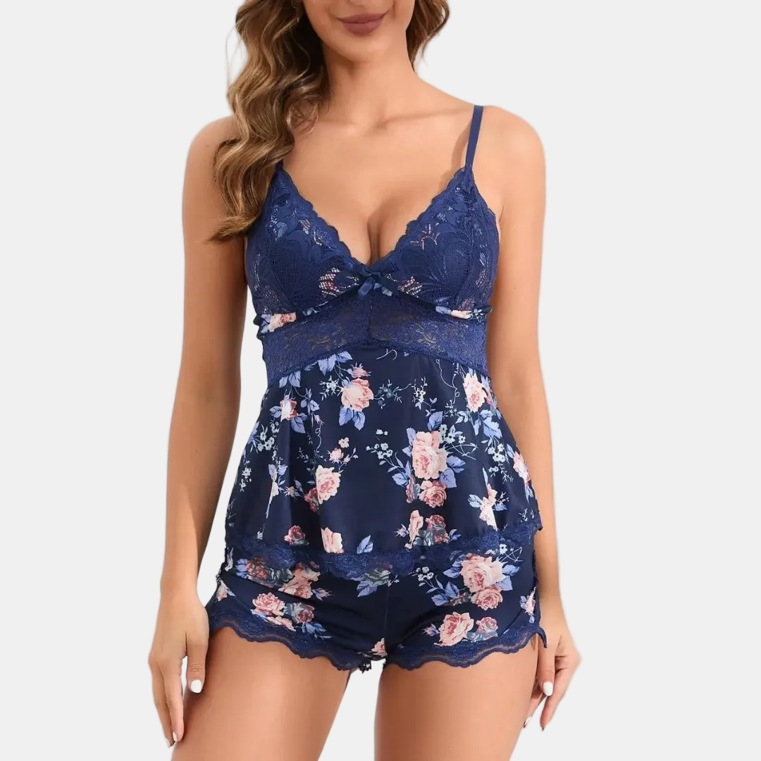 Navy Blue Floral