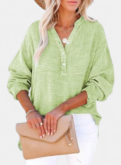 AYLA | Casual V-Neck Blouse