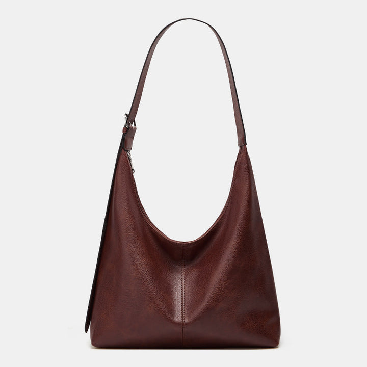 DESIREE | Women’s Solid Color PU Leather Shoulder Bag Versatile Daily Shopping & Work Bag