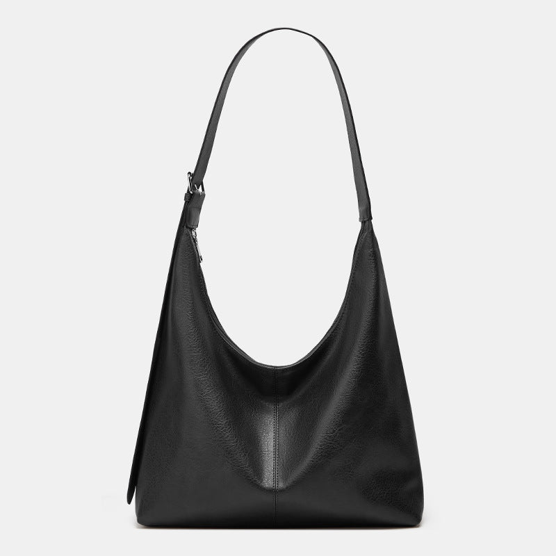 DESIREE | Women’s Solid Color PU Leather Shoulder Bag Versatile Daily Shopping & Work Bag