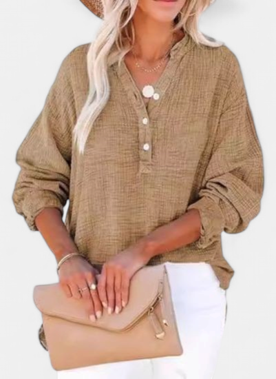 AYLA | Casual V-Neck Blouse