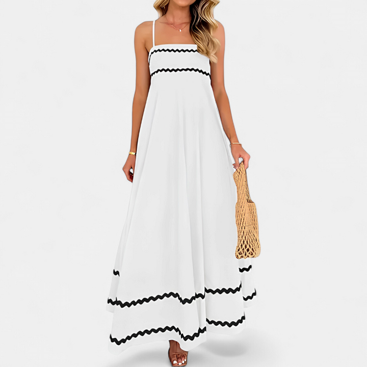 SERENA | Ruffled Flowy Sleeveless Maxi Dress
