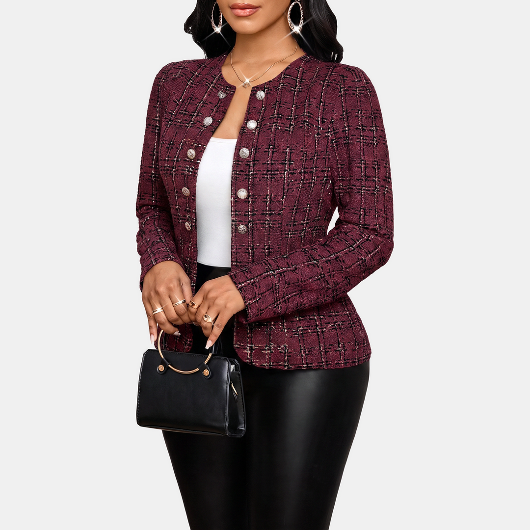 Wine Red With White Stripes