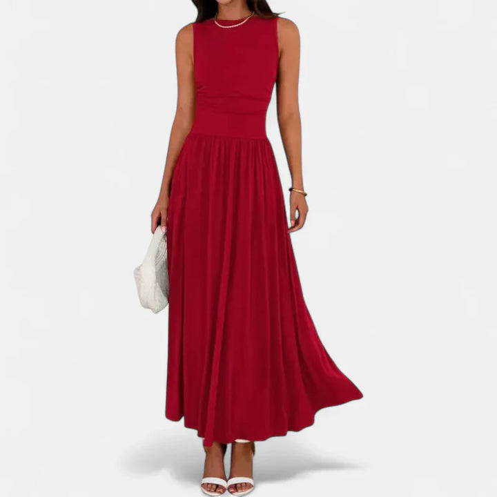 BARBARA | Flowy Sleeveless Summer Maxi dress
