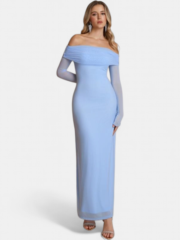THEA | Off The Shoulder Ruched Sequin Bodycon Dress for Parties