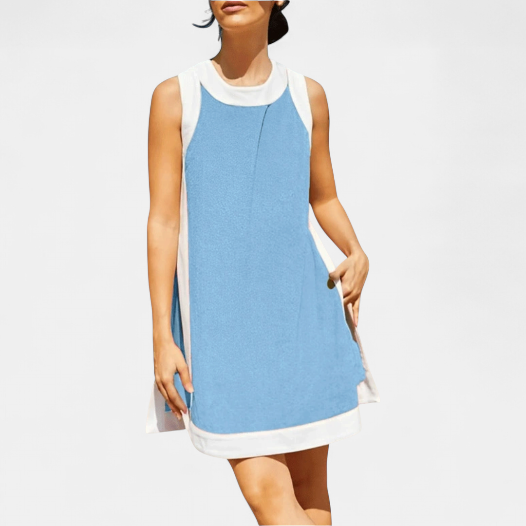 HALLIE | Color Block Sleeveless Two Piece Sets