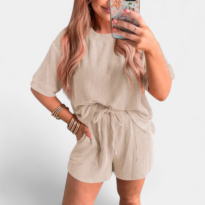 SUNNY | Wavy Print Lounge Two-Piece Set