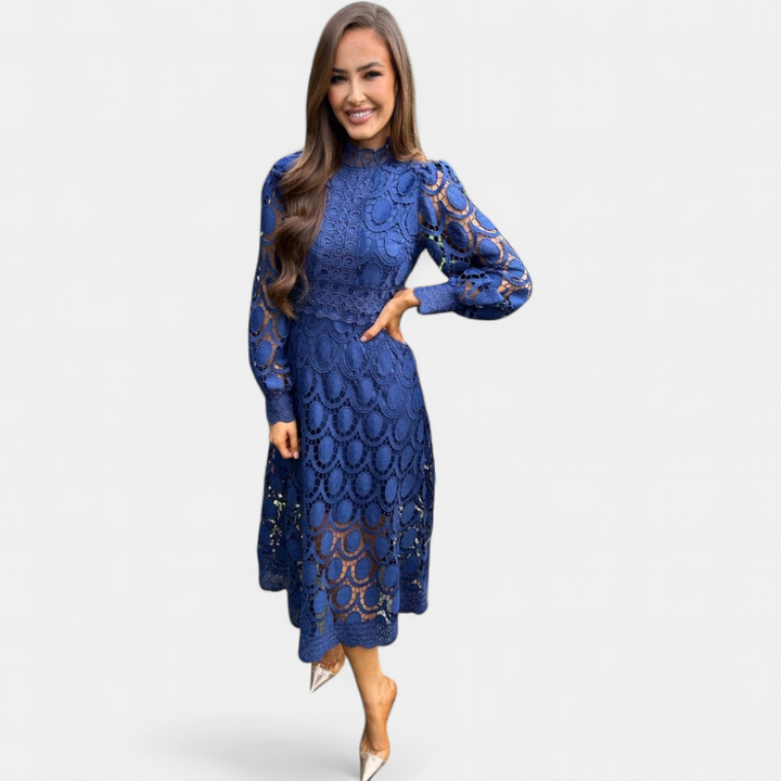 NOA | Delicate Lace Midi Dress
