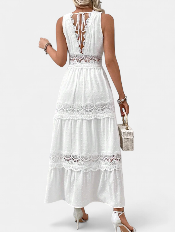 MAIKA | Lace V-Neck Dress