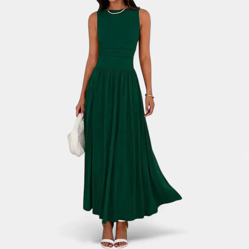 BARBARA | Flowy Sleeveless Summer Maxi dress