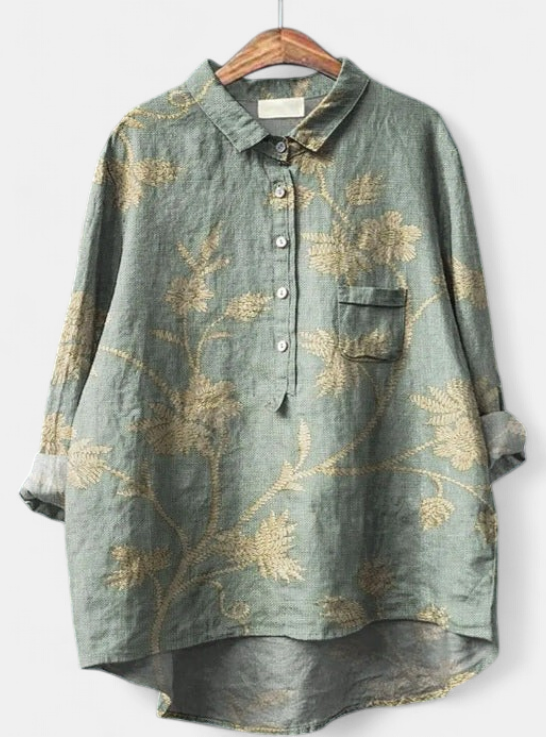 CAITLIN | Classic Floral Blouse