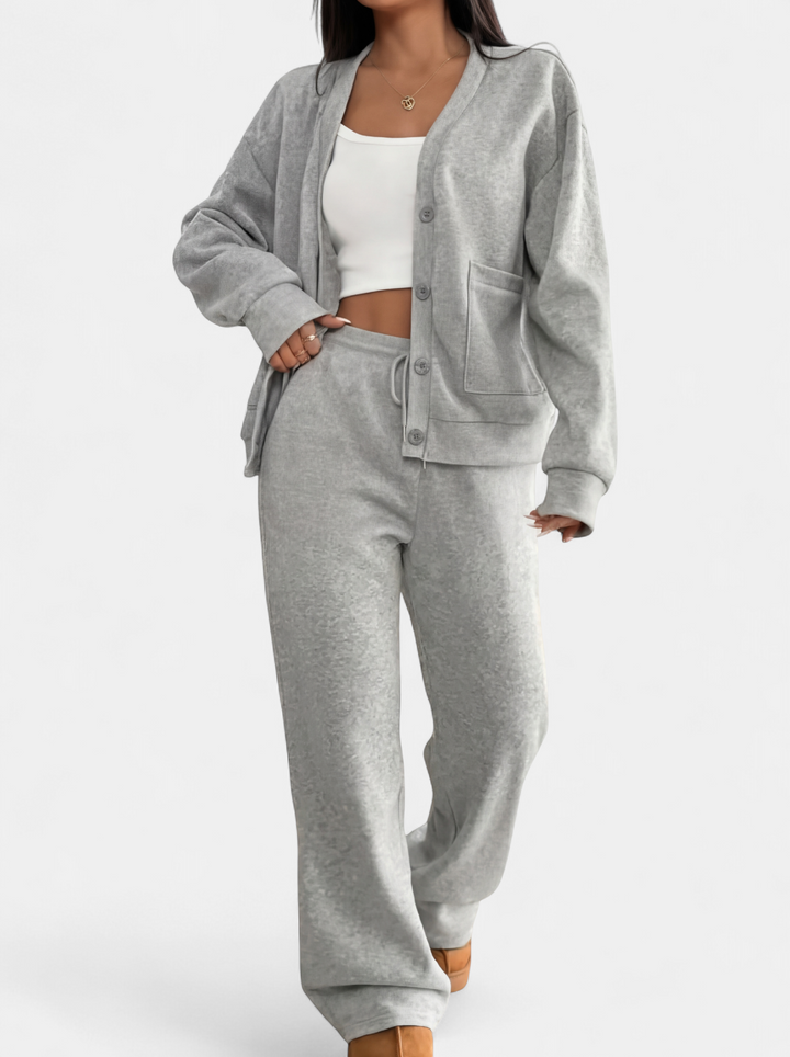 LAUREL | Casual Cardigan & Lounge Trousers Matching Set