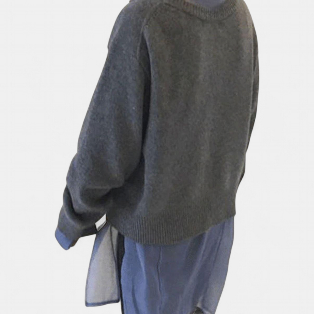ALYCIA | Asymmetric Button Cardigan