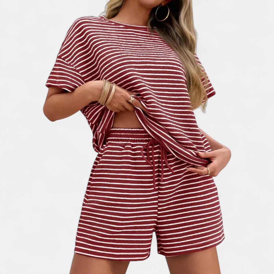 LOLA | Striped Relaxed Lounge Pajama Set