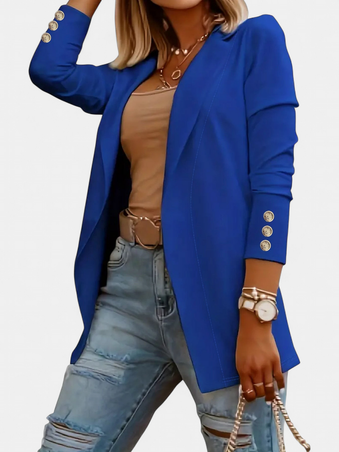ODIN | Casual Long Sleeve Open Front Blazer