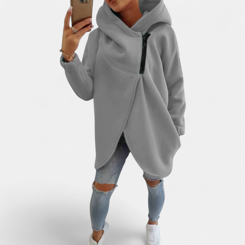 VANIA | Plus Size Half-Zip Pullover Hoodie