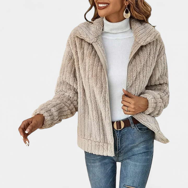 GENEVIEVE | Stylish Sherpa Jacket